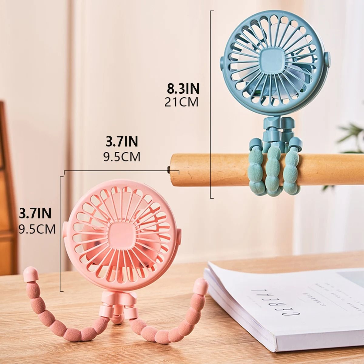 Octopus Shape Handheld Fan Standing Hanging and Winding Mini Fan
