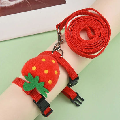 Adjustable Pet Harness and Leash Set for Small Animals