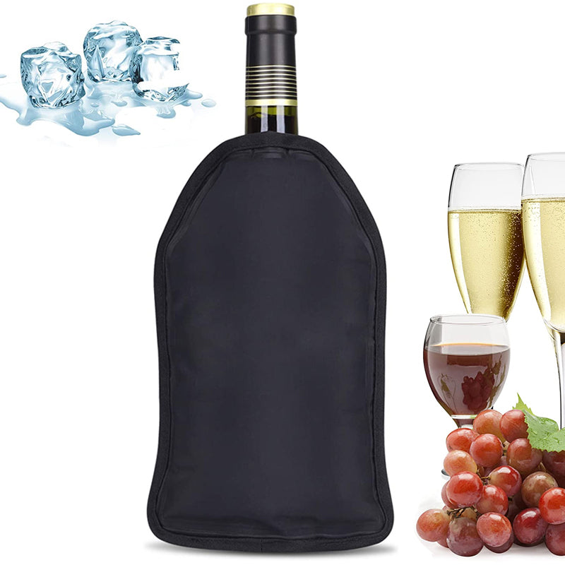 Wine Cooling Holder Ice Bag, Picnic Beverage Nylon Wine Cooler Sleeve, Soft Drink Rack Bar Tools for Beer Champagne