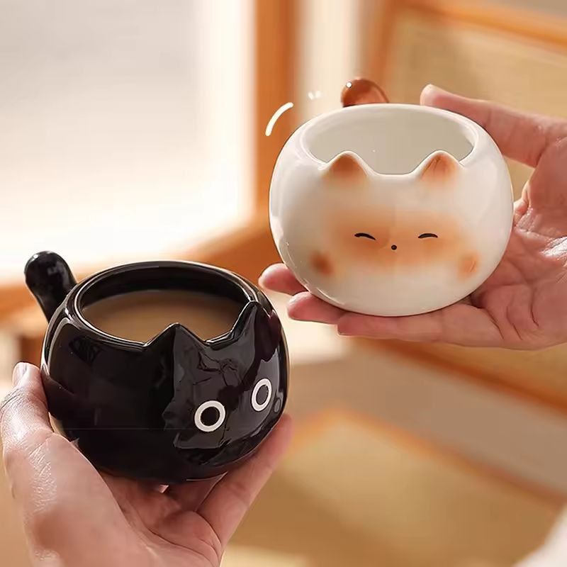 Siamese Cat Mug – Cute Ceramic Latte Cup & Gift-Ready Coffee Cup