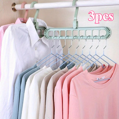 Multi functional folding clothes storage hanger, household dormitory clothes hanging hanger, folding clothes storage
