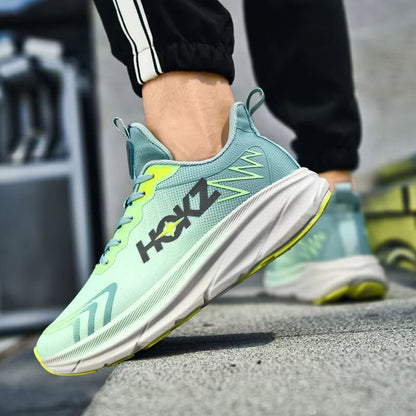 Lightweight Carbon Plate Air Cushion Running Shoes for Men & Women, Soft Chunky Sneakers for Outdoor Walking and Daily