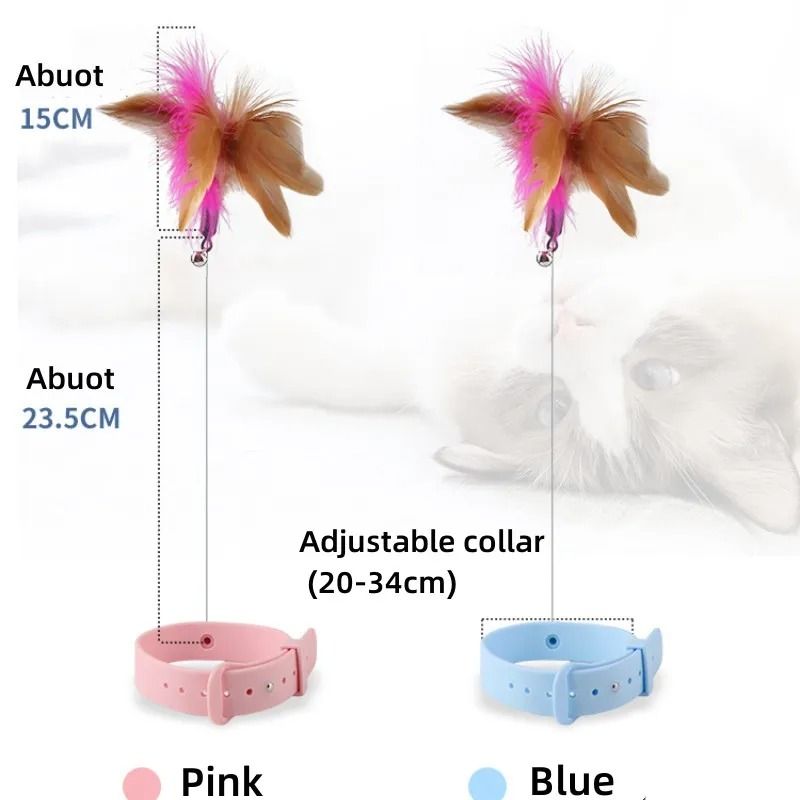 Interactive Feather Teaser Stick with Bell Cat Toy