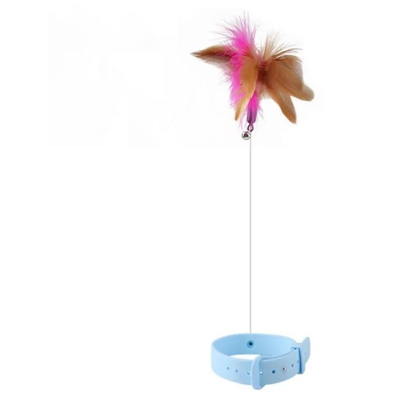 Interactive Feather Teaser Stick with Bell Cat Toy