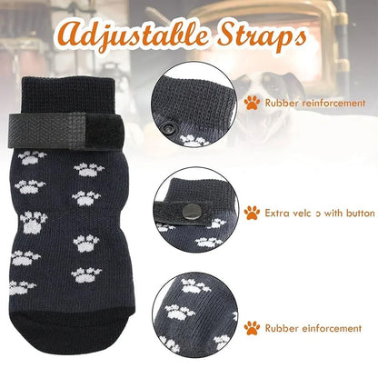 Anti Slip Dog Socks Paw Protection Grip Socks for Dogs