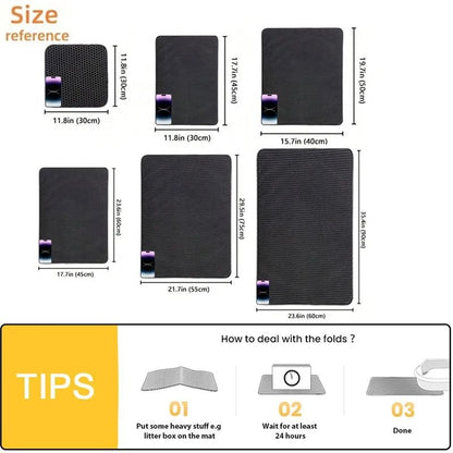 Pet Cat Litter Mat Double Layer Waterproof Litter Trapping Pad