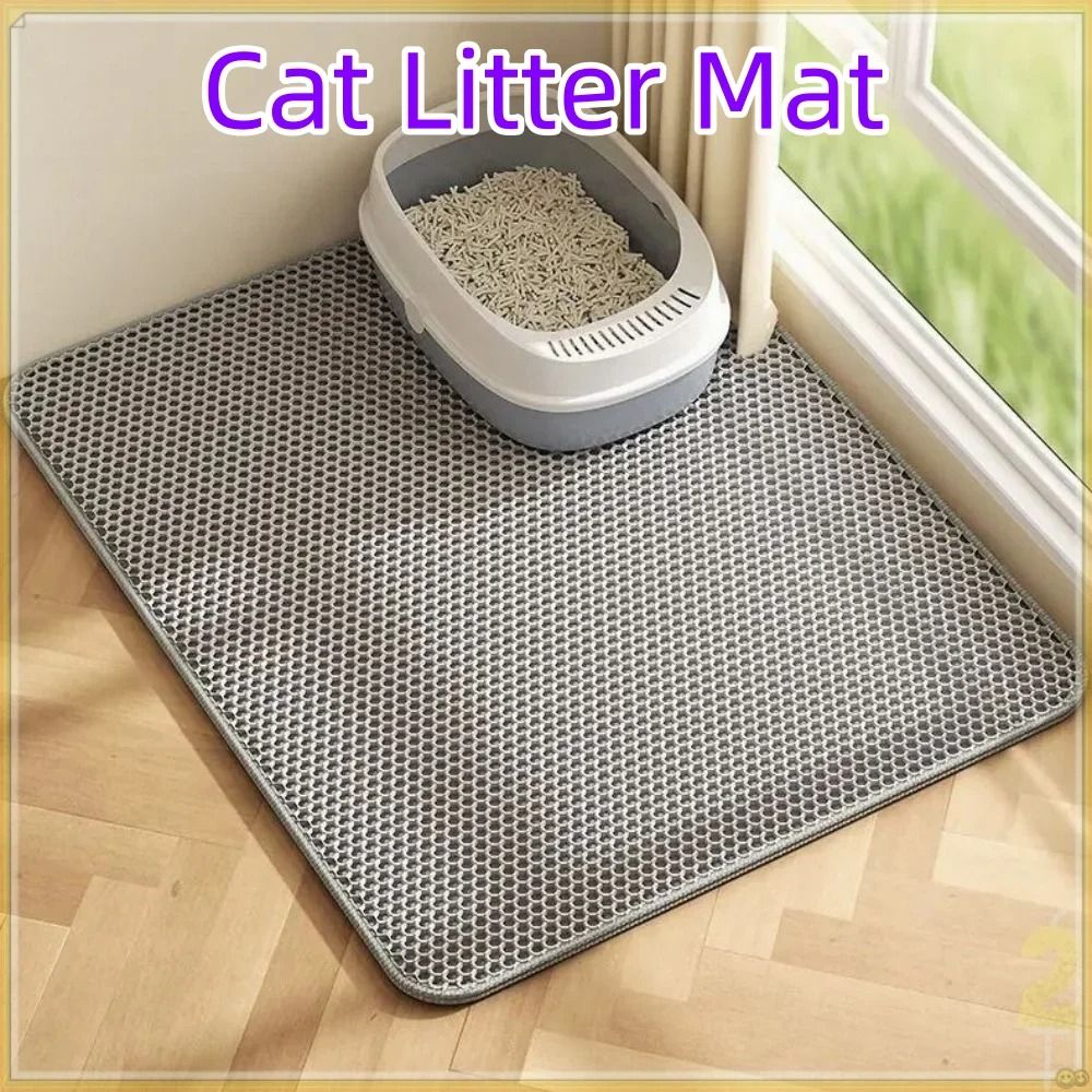 Premium Large Cat Litter Mat Waterproof Double Layer Litter Trapper