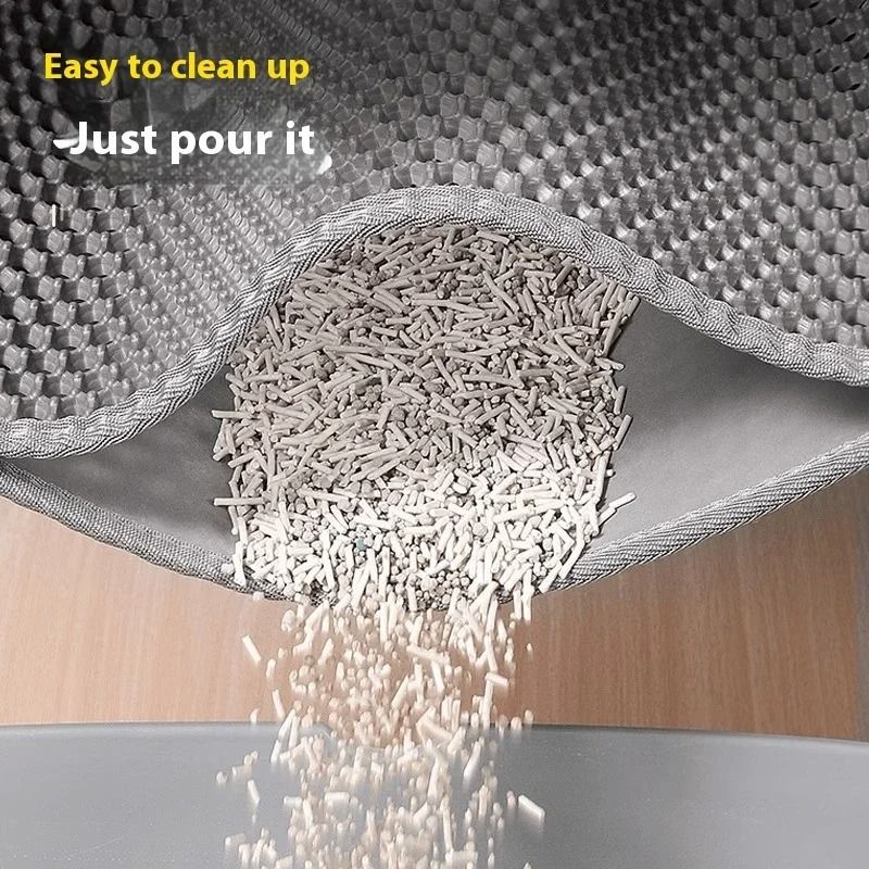 Premium Large Cat Litter Mat Waterproof Double Layer Litter Trapper