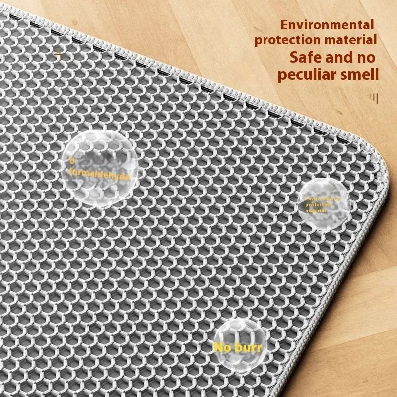Premium Large Cat Litter Mat Waterproof Double Layer Litter Trapper