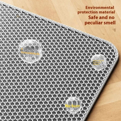 Premium Large Cat Litter Mat Waterproof Double Layer Litter Trapper