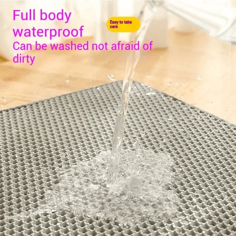 Premium Large Cat Litter Mat Waterproof Double Layer Litter Trapper