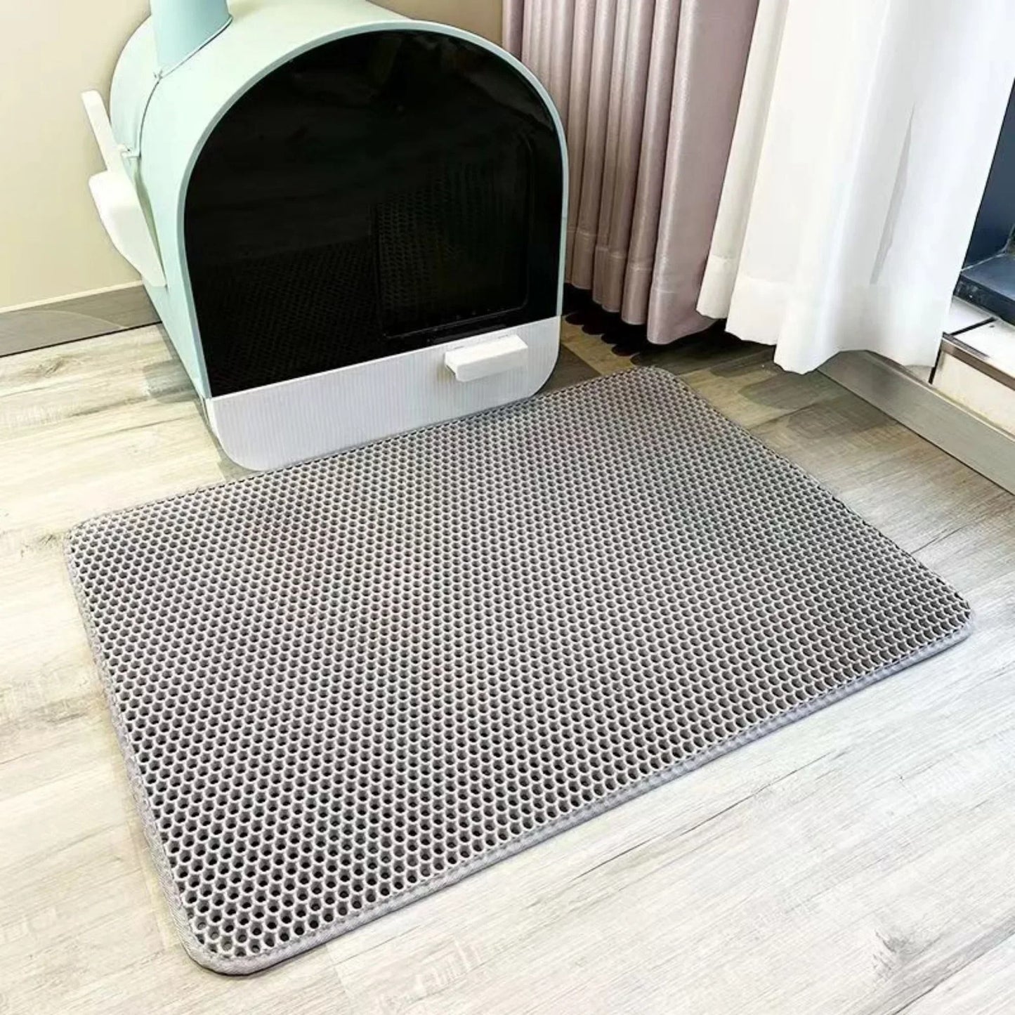 Premium Large Cat Litter Mat Waterproof Double Layer Litter Trapper