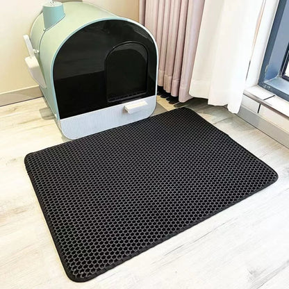 Premium Large Cat Litter Mat Waterproof Double Layer Litter Trapper