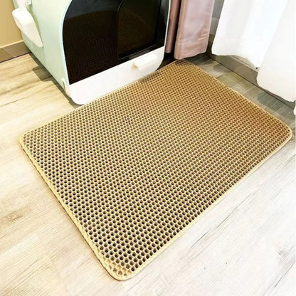 Premium Large Cat Litter Mat Waterproof Double Layer Litter Trapper