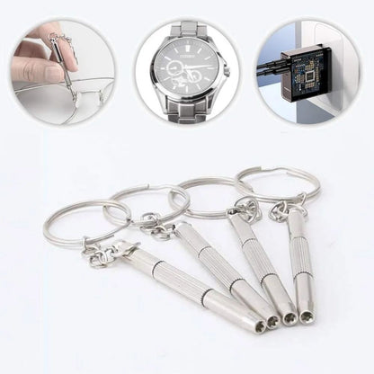 Portable Precision Screwdriver Kit for Eyeglasses Watches and Small Repairs