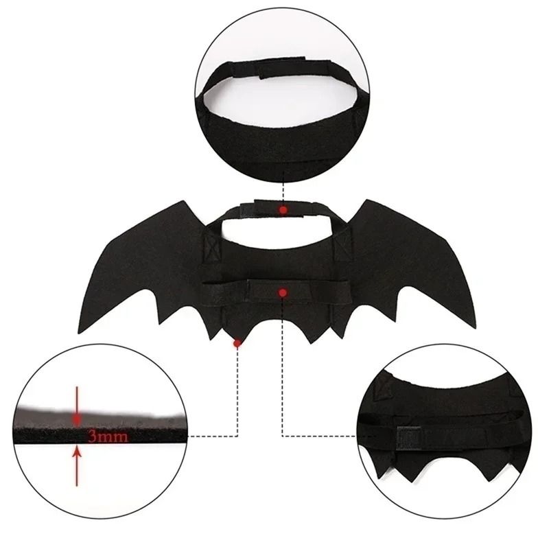 Cute Pet Bat Wings Costume for Cats and Dogs