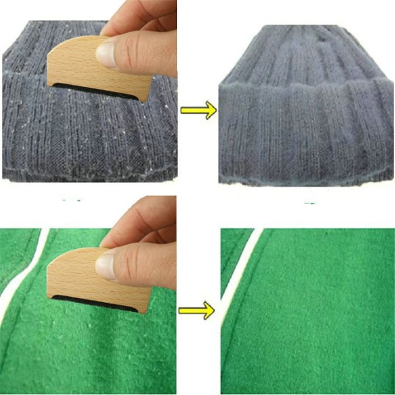 Wooden Fabric Lint Remover Manual Sweater Shaver Tool