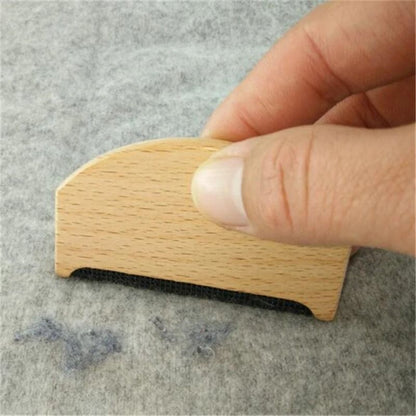 Wooden Fabric Lint Remover Manual Sweater Shaver Tool