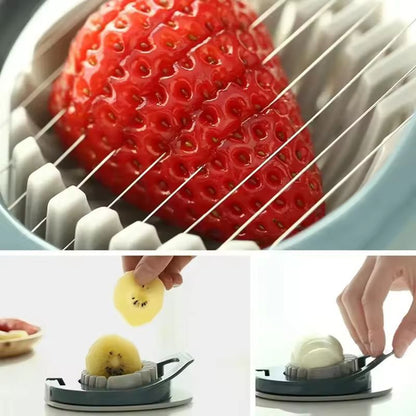 PerfectSlice Multipurpose Stainless Steel Egg & Fruit Slicer