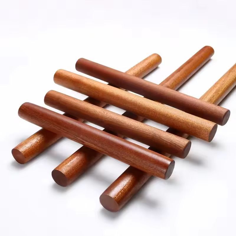 HeritageCraft Solid Wood Rolling Pin - Natural Lacquerless Dough Roller for Pastry, Dumplings & Noodles