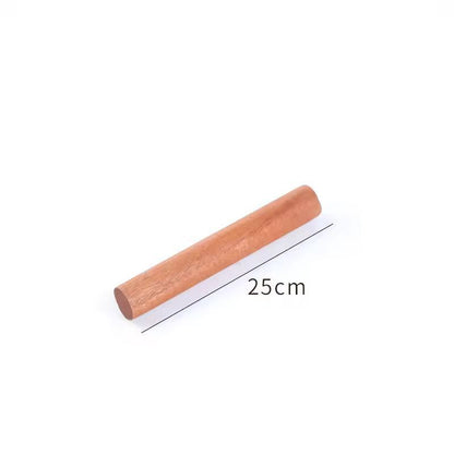 HeritageCraft Solid Wood Rolling Pin - Natural Lacquerless Dough Roller for Pastry, Dumplings & Noodles
