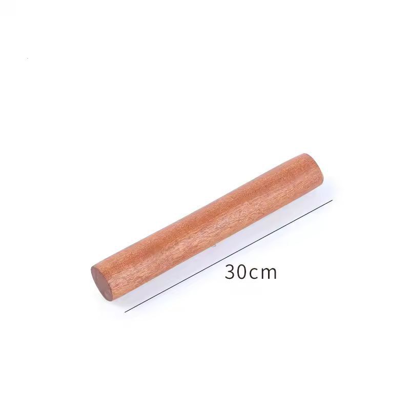 HeritageCraft Solid Wood Rolling Pin - Natural Lacquerless Dough Roller for Pastry, Dumplings & Noodles