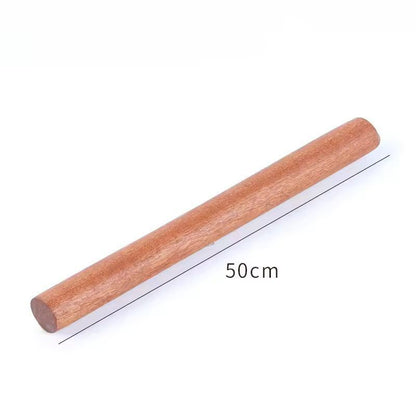 HeritageCraft Solid Wood Rolling Pin - Natural Lacquerless Dough Roller for Pastry, Dumplings & Noodles