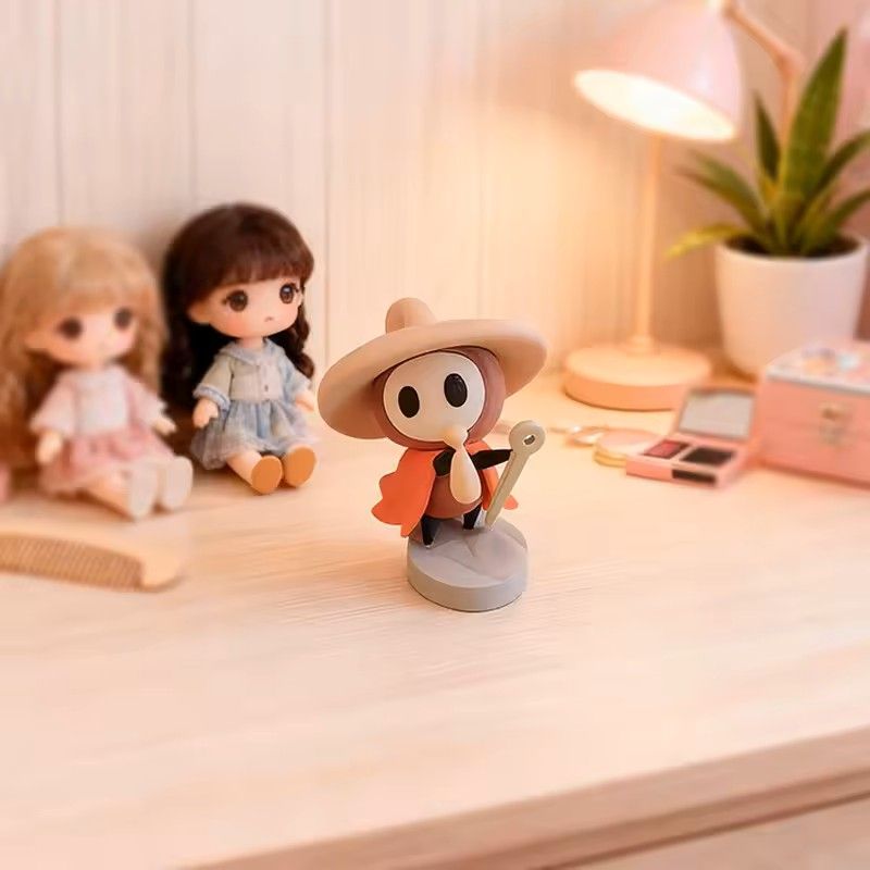 Hollow Knight Silksong Sherma Resin Figure Cute Cosplay Doll Desktop Ornament Collectible Game Model