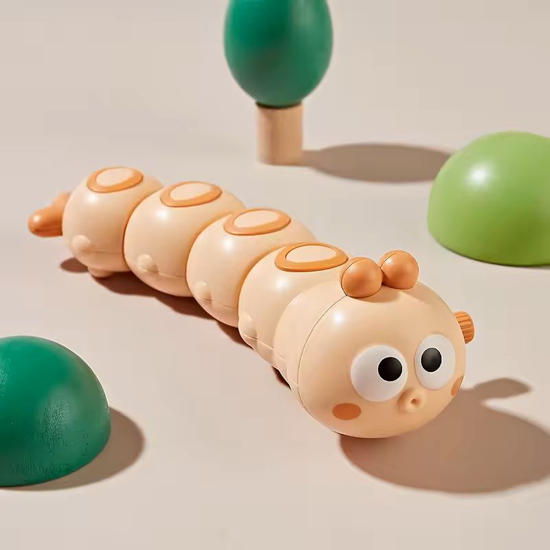 Cartoon Caterpillar Pull-Along Running Baby Toy Fun Moving Toy for Toddlers & Babies