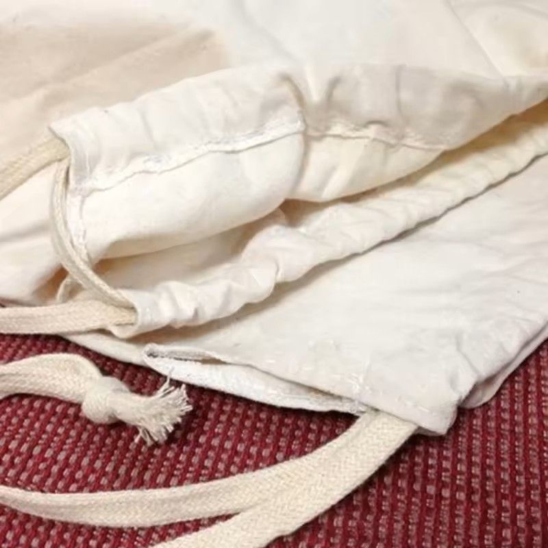 Large Cotton and Linen Laundry Bag Clothes and Toys Storage Bag Printed Fabric Drawstring Duffle Organizer