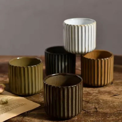 Japanese Style Retro Ceramic Tea Cup Porcelain Mug for Coffee Tea Sake Water