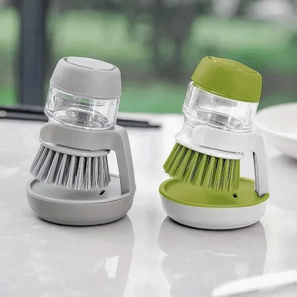 Dish Brush With Soap Dispenser Multi Use Kitchen Scrub Brush