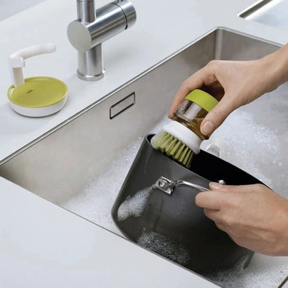 Dish Brush With Soap Dispenser Multi Use Kitchen Scrub Brush
