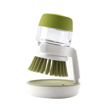 Dish Brush With Soap Dispenser Multi Use Kitchen Scrub Brush