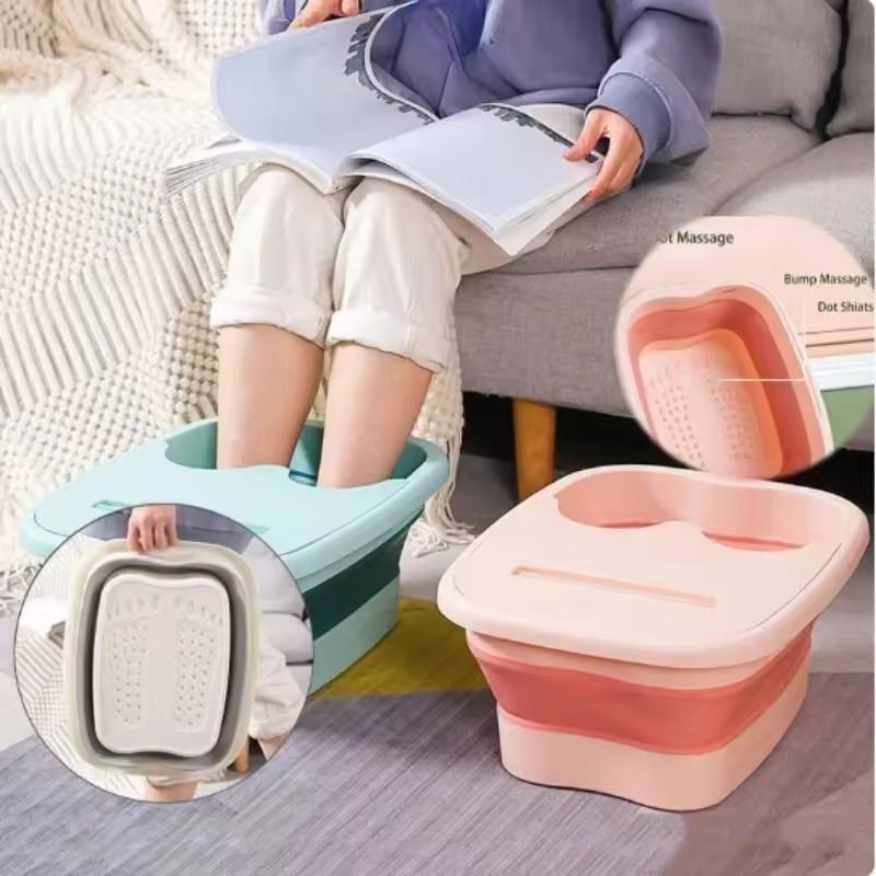 Foldable Foot Spa Massage Bucket – Portable Collapsible Foot Bath for Relaxing Home Soaks