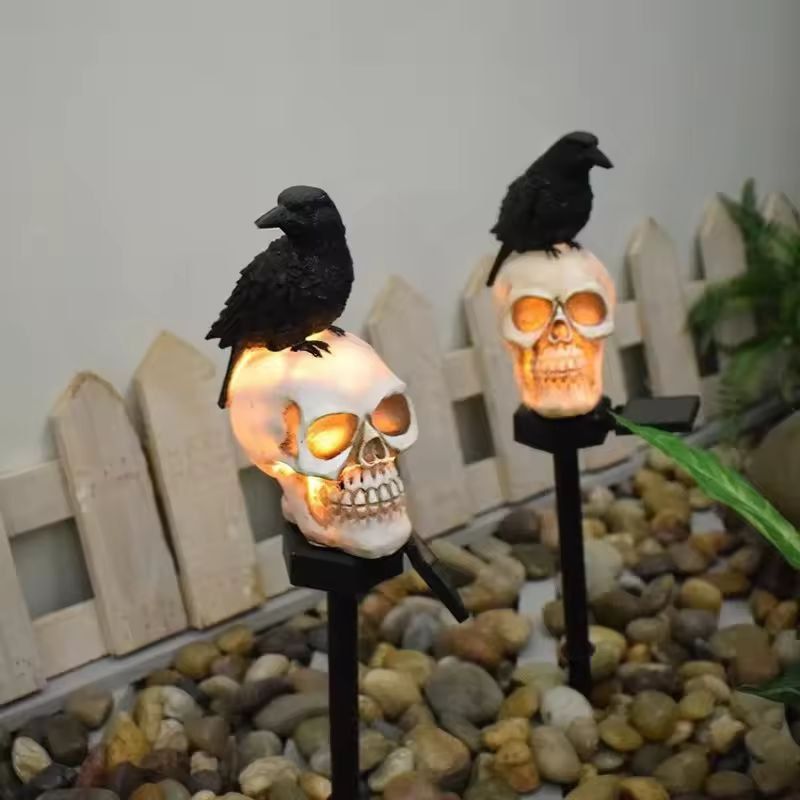 Spine-Chilling Outdoor Skeleton & Ghost Halloween Light Set