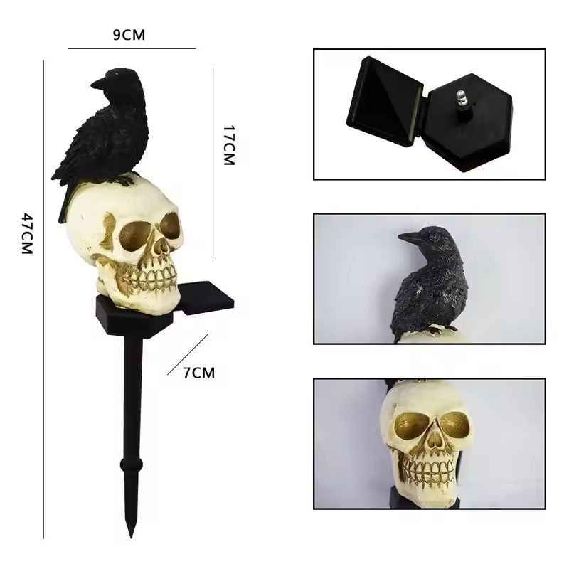 Spine-Chilling Outdoor Skeleton & Ghost Halloween Light Set