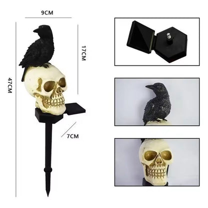 Spine-Chilling Outdoor Skeleton & Ghost Halloween Light Set