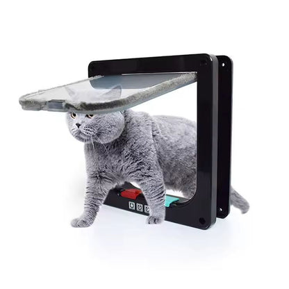 SmartTwo-Way Pet Door - Secure Cat & Dog Flap for Easy Entry & Exit