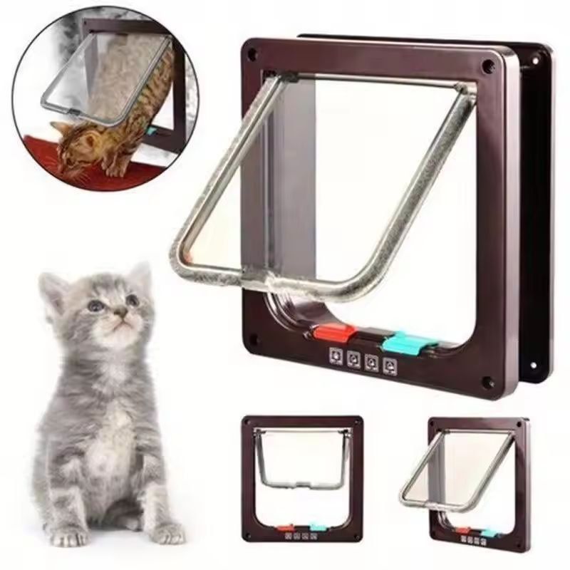 SmartTwo-Way Pet Door - Secure Cat & Dog Flap for Easy Entry & Exit