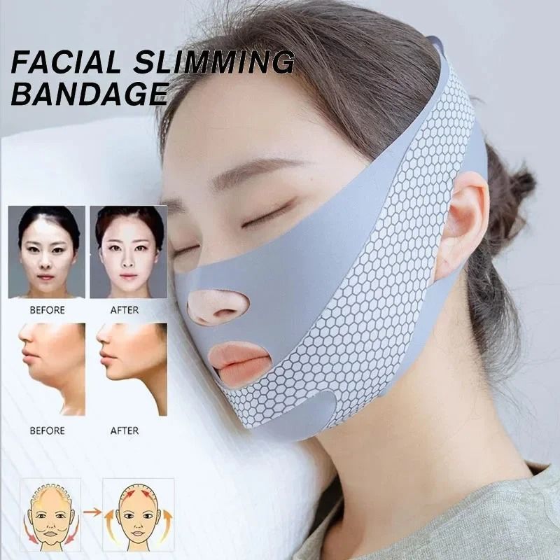 Sculpted Contour Sleep Face Band for Chin Jawline and Double Chin Reduction
