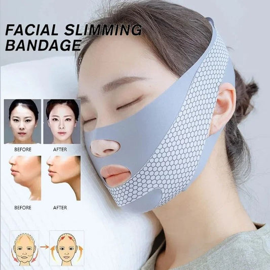 Sculpted Contour Sleep Face Band for Chin Jawline and Double Chin Reduction