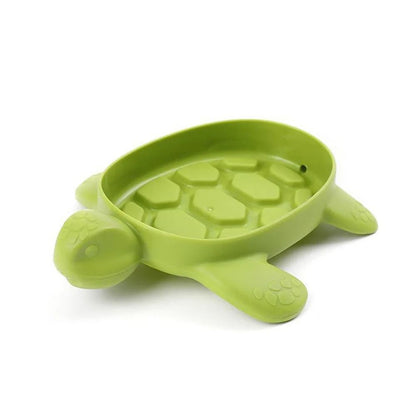 Turtle Shaped Soap Dish Ventilated Bathroom Organizer with Drain Holes