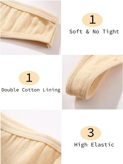 Soft Cotton Low Rise Thong Set for Women