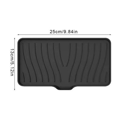 Silicone Self-Draining Soap Tray – Compact Soap & Sponge Holder for Bathroom & Kitchen