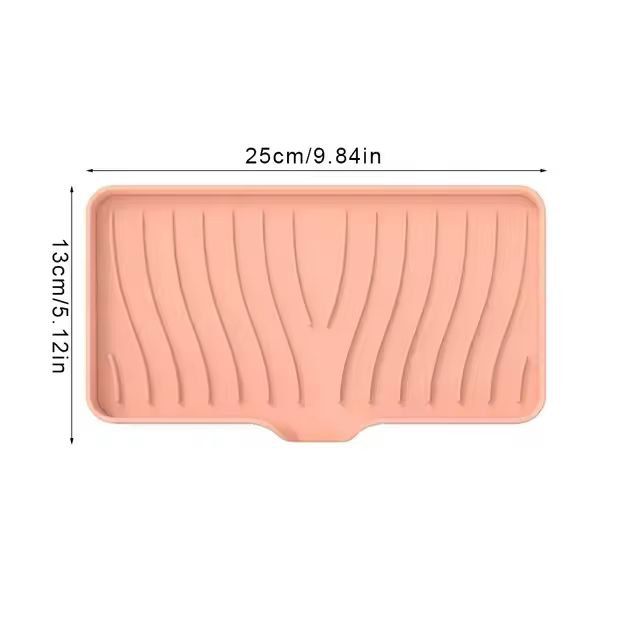 Silicone Self-Draining Soap Tray – Compact Soap & Sponge Holder for Bathroom & Kitchen