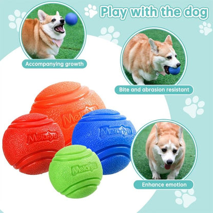 Durable Rubber Dog Toy Ball for Chewing and Play