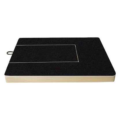 Adjustable Dog Nail File Board Wooden Scratching Board for Pet Grooming, Safe Nail Trimming Self Scratcher Toy