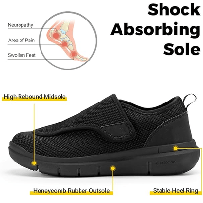 New Casual Orthopedics Shoes for Wide Feet, Swollen Feet, Soft Comfortable Diabetic Walking Shoes for Men and Women