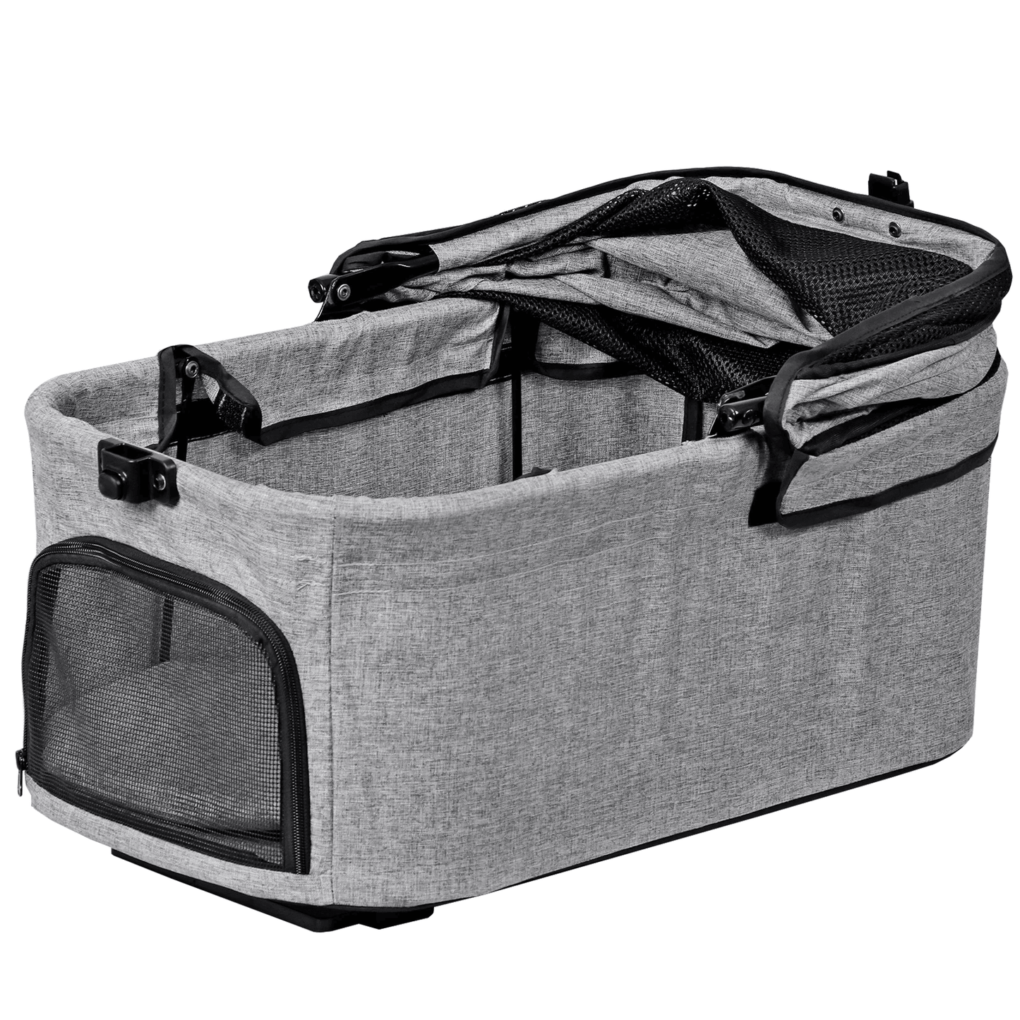 3-in-1 Foldable Pet Stroller, Detachable Carrier Car Seat, Cat Dog Strollers for Travel, Lightweight Durable Design